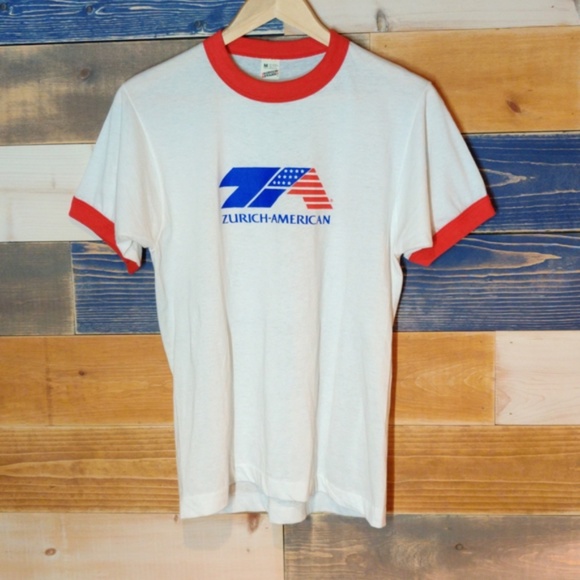 Vintage Tops - Vintage Ringer Tee M